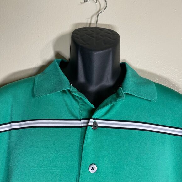 FootJoy Polo Shirt Mens XL Green Performance Fit Green Turquoise Golf Polo EUC‎ - Picture 3 of 7